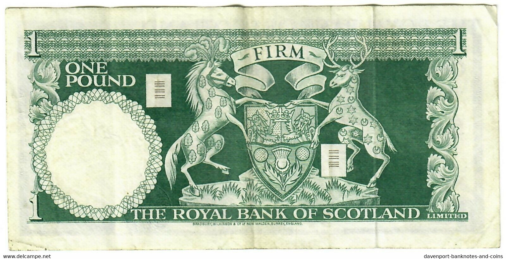 Scotland 1 Pound 1969 VF Royal Bank Of Scotland - 1 Pond
