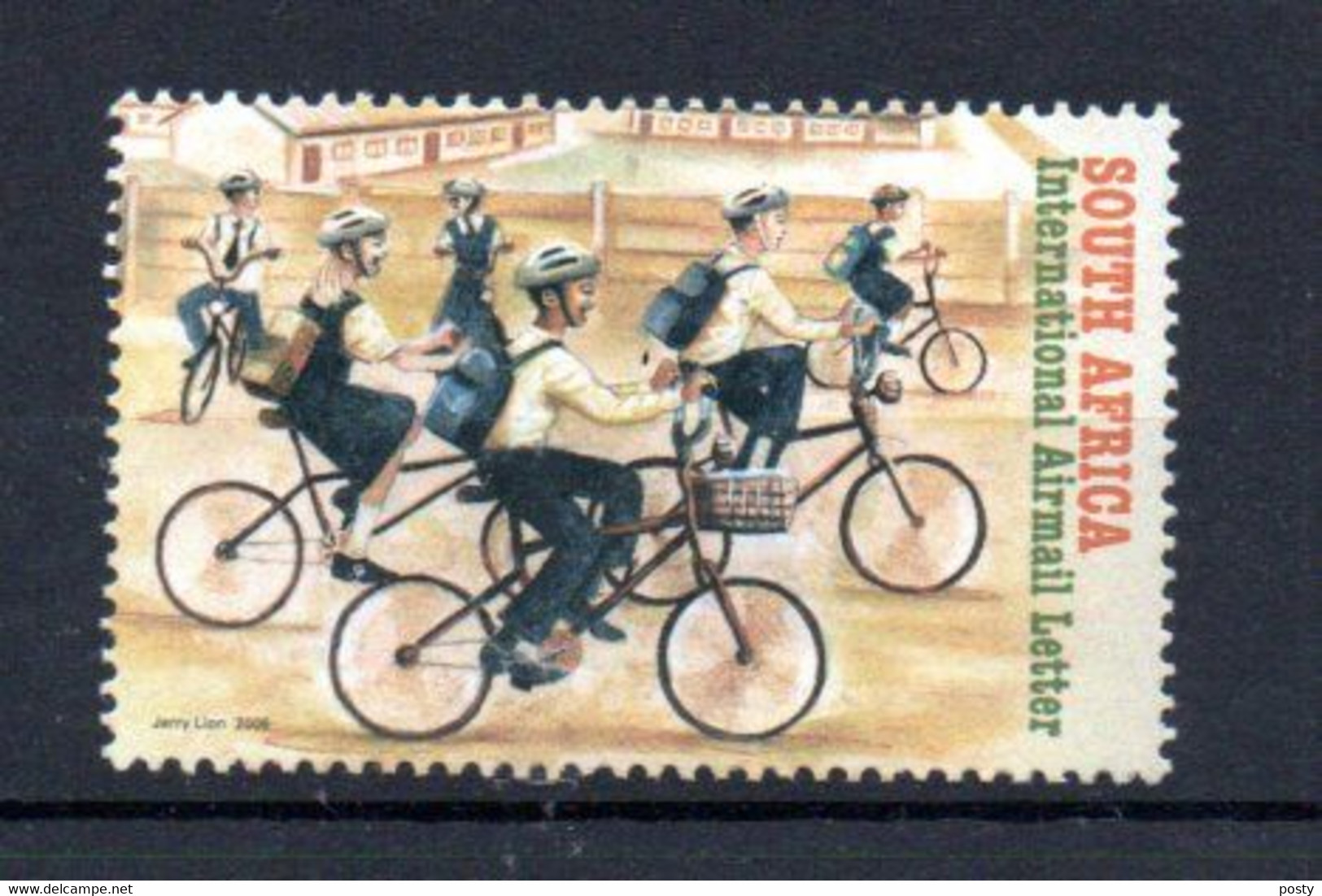 AFRIQUE DU SUD - SOUTH AFRICA - 2006 - AIR MAIL - POSTE AERIENNE - ENFANTS SUR VELO - CHILDREN ON BICYCLE - - Posta Aerea