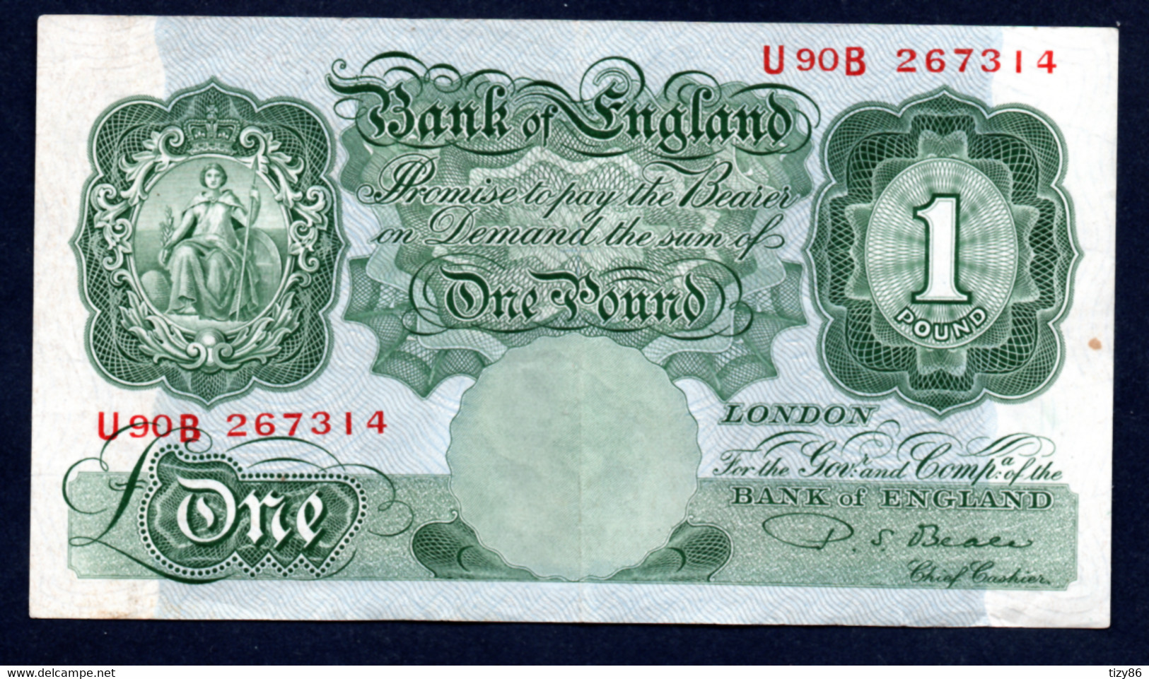 Banconota Inghilterra - 1 Pound 1948-50 - Circolata - 1 Pound