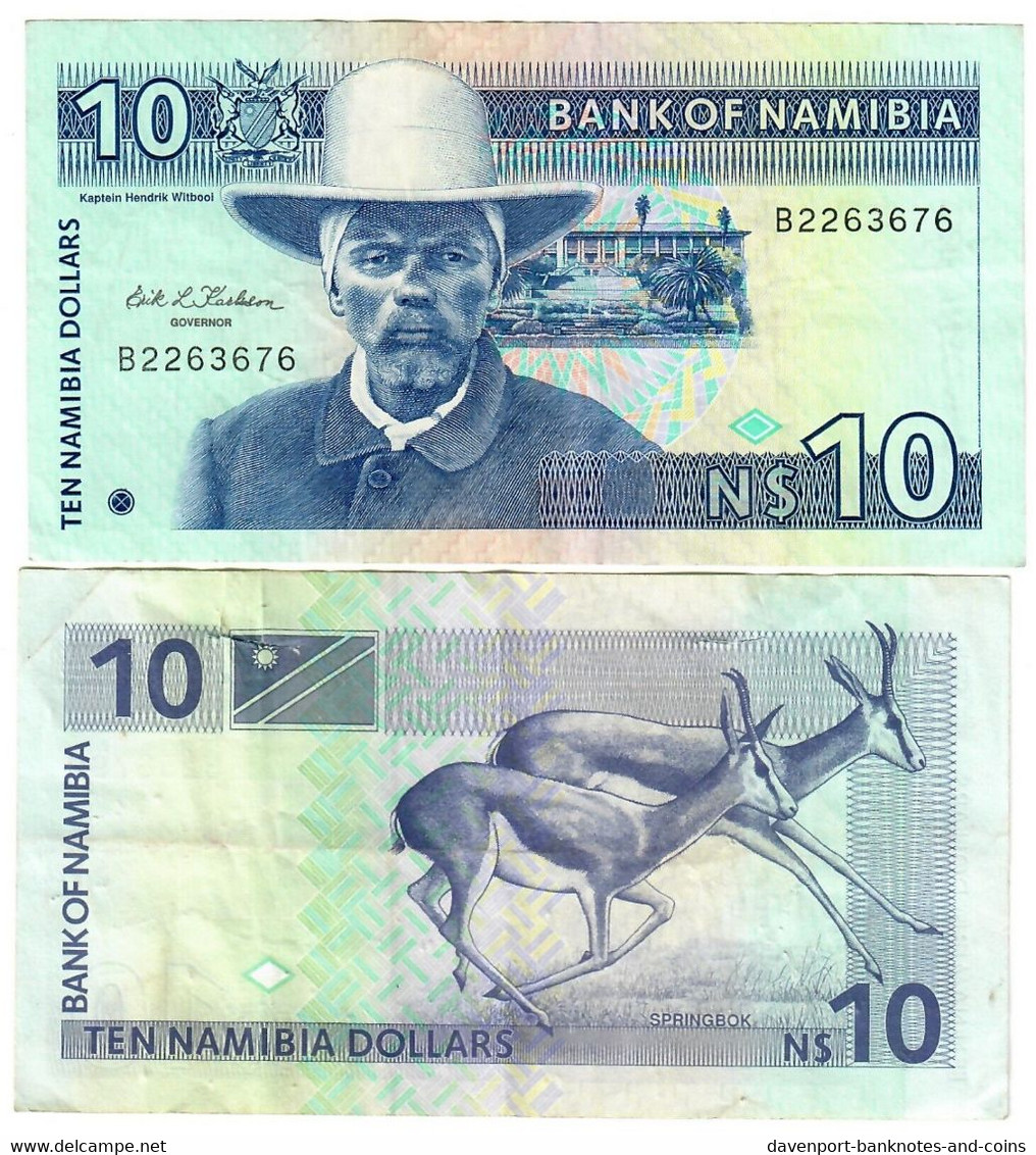 Namibia 10 Dollars 1993 F - Namibia