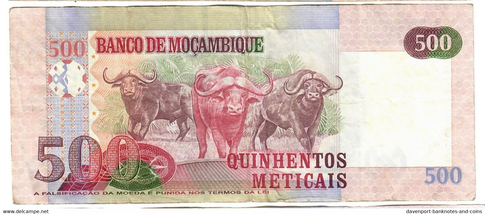 Mozambique 500 Meticais 2011 F/VF - Mozambique