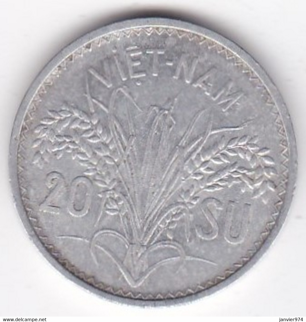 Vietnam Du Sud 20 SU 1953, En Aluminium , KM# 2 , En  TTB - Viêt-Nam