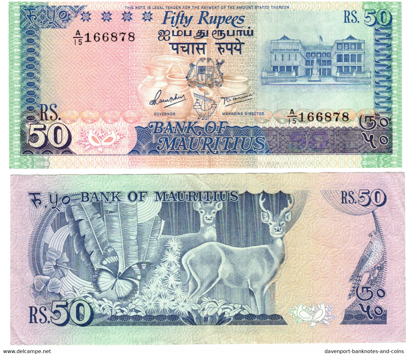 Mauritius 50 Rupees 1986 EF - Mauritius