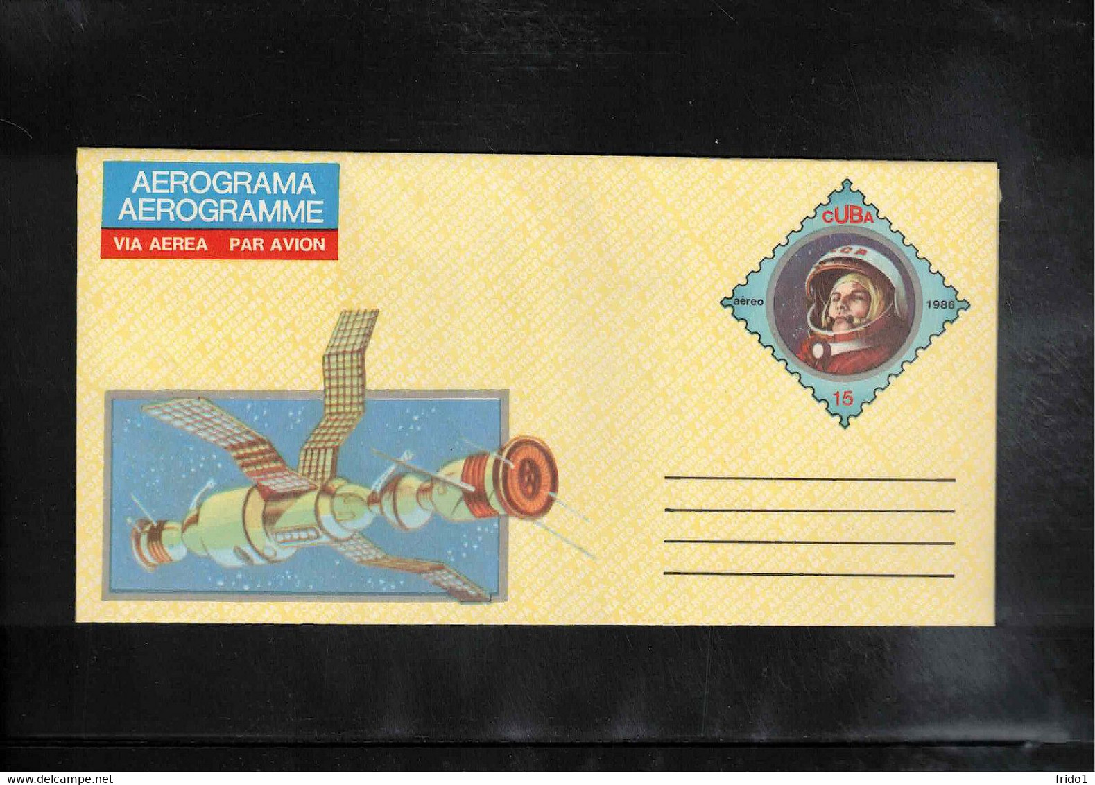 Cuba 1986 Space / Raumfahrt Interesting Aerogramme - South America