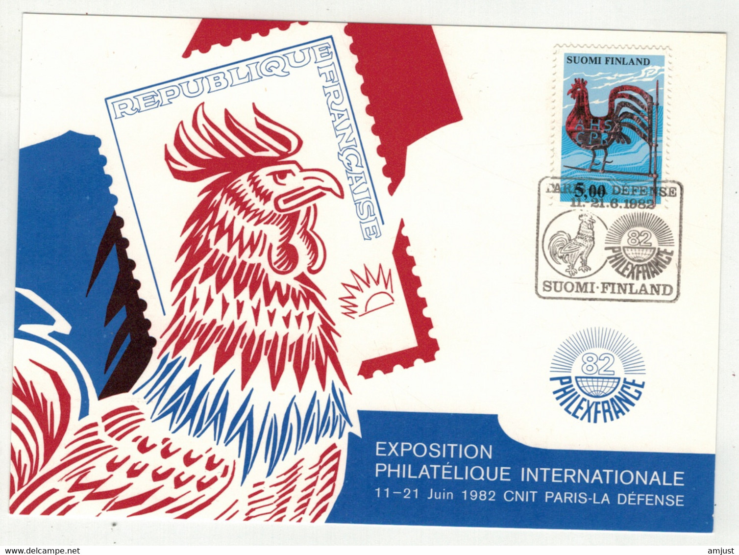 Finlande // Suomi // Carte Maximum Exposition Paris 1982 - Maximum Cards & Covers