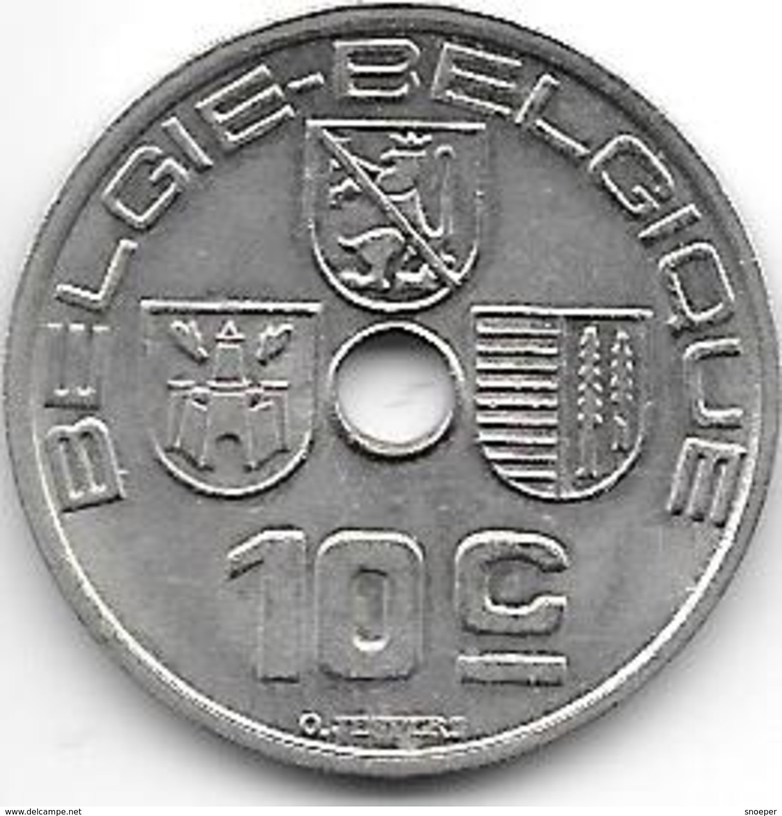 Belguim 10 Centimes 1939 Dutch     Xf+ !!!!! - 10 Cents