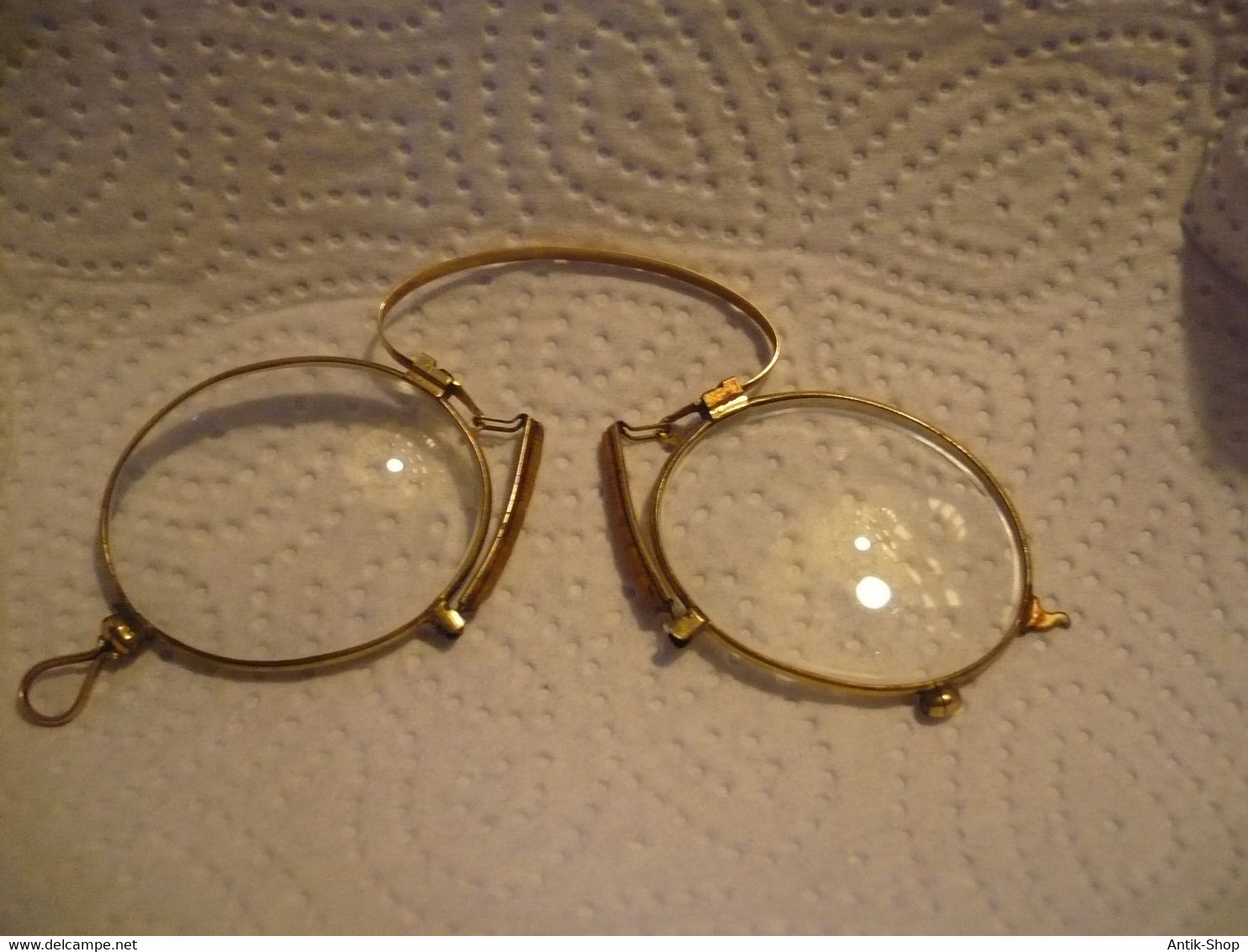 Nasen-Kneifer - Vergoldet - Um 1920 (1043) - Glasses