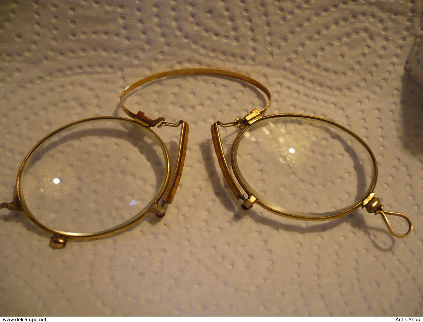 Nasen-Kneifer - Vergoldet - Um 1920 (1043) - Glasses