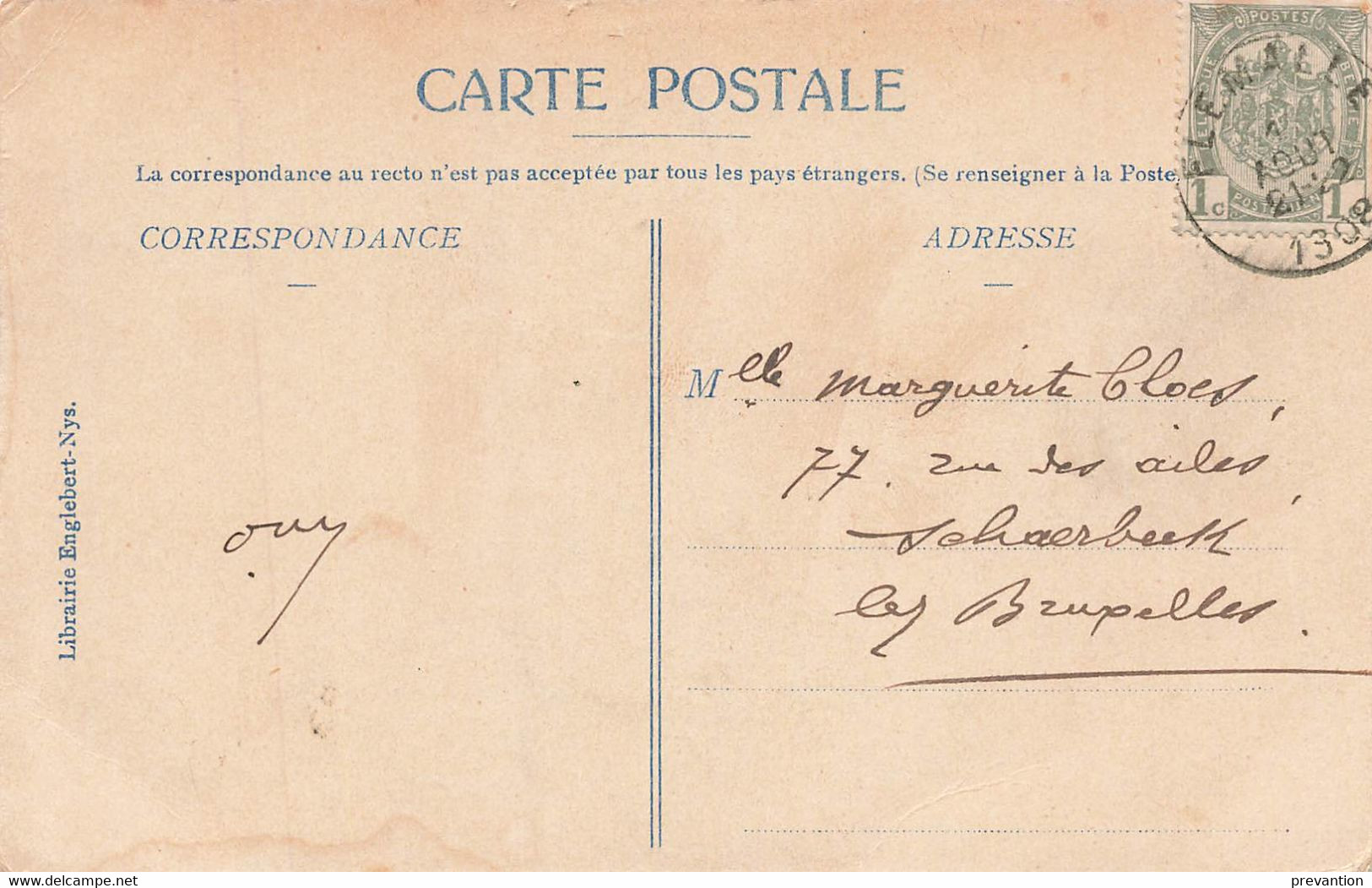 JODOIGNE - Château Des Cailloux - Carte Bleutée Et Circulé En 1908 Vers Schaerbeek - Jodoigne