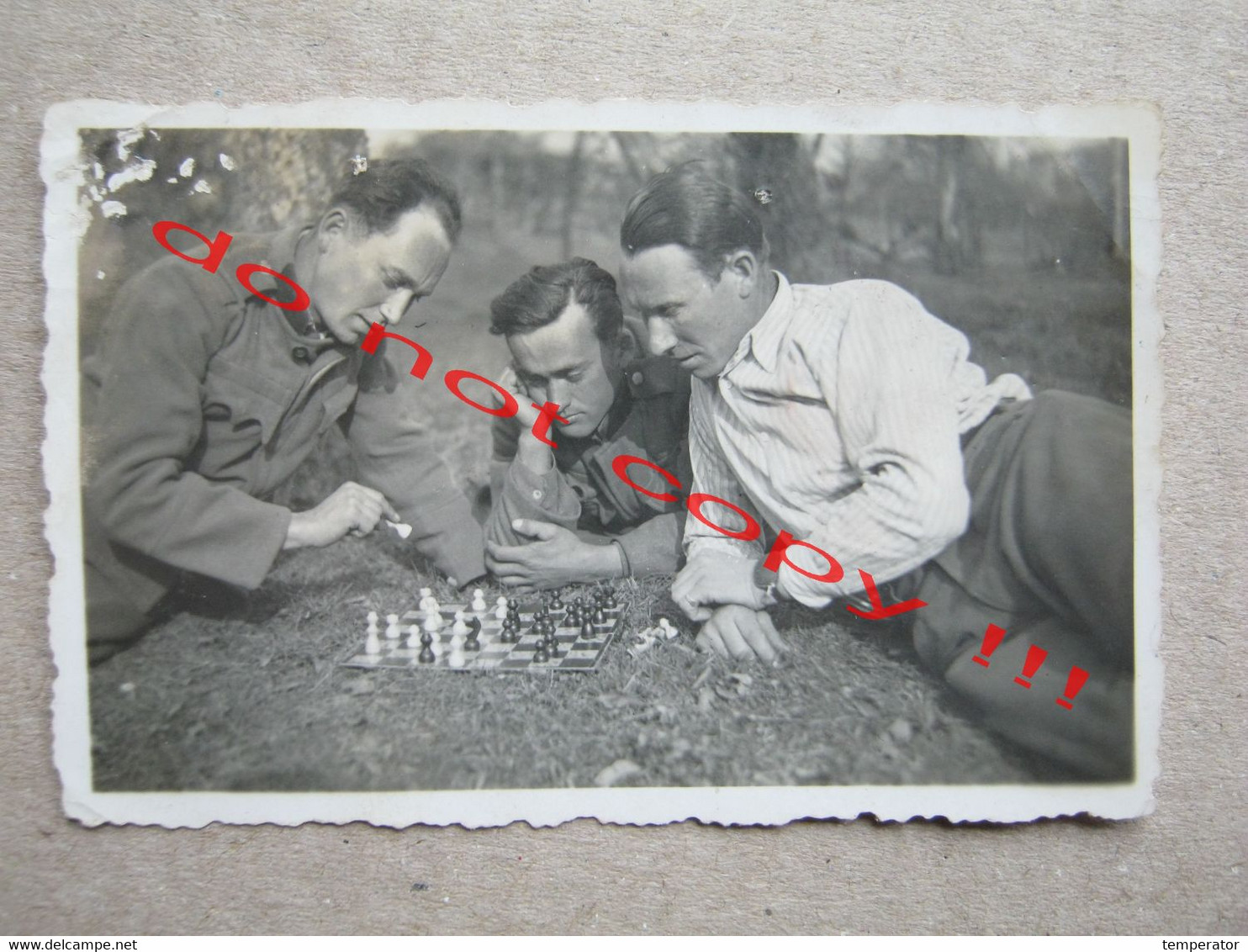 Prisoners Play Chess - M. Stammlager XII D GEPRUFT 43 ( Real Photo ) - Echecs