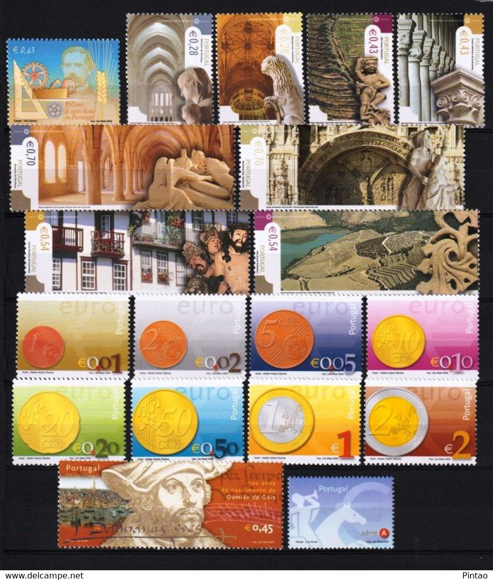 PORTUGAL 2002- MNH_ COMPLETO**_ PTS11046 - Ganze Jahrgänge