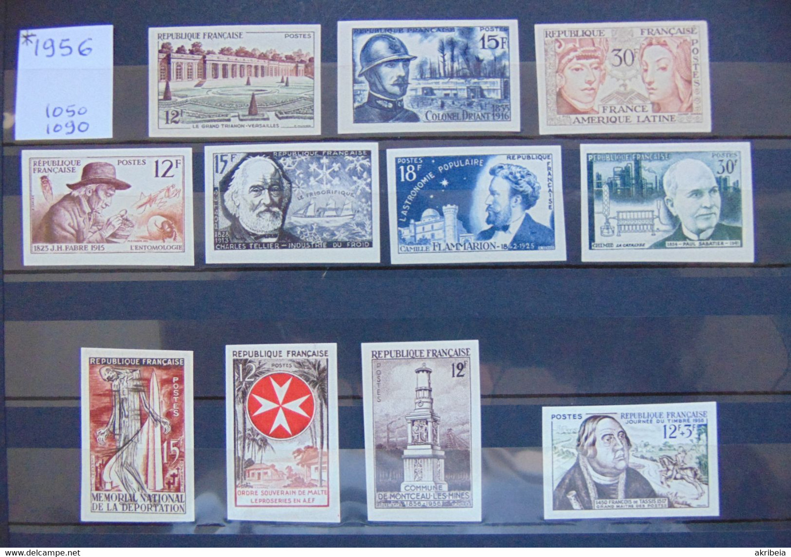 FRANCE   1956 En  N-D**/* Année Complète - 1941-1950