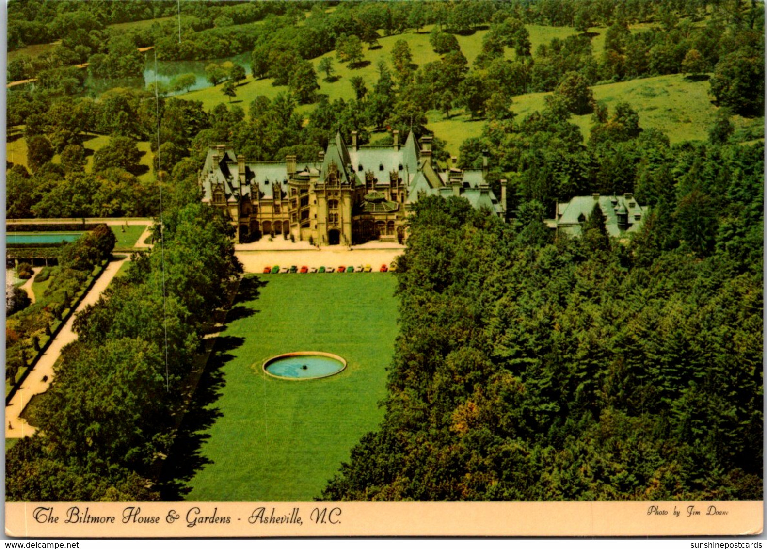 Noth Carolina Asheville Biltmore House And Gardens Aerial View - Asheville