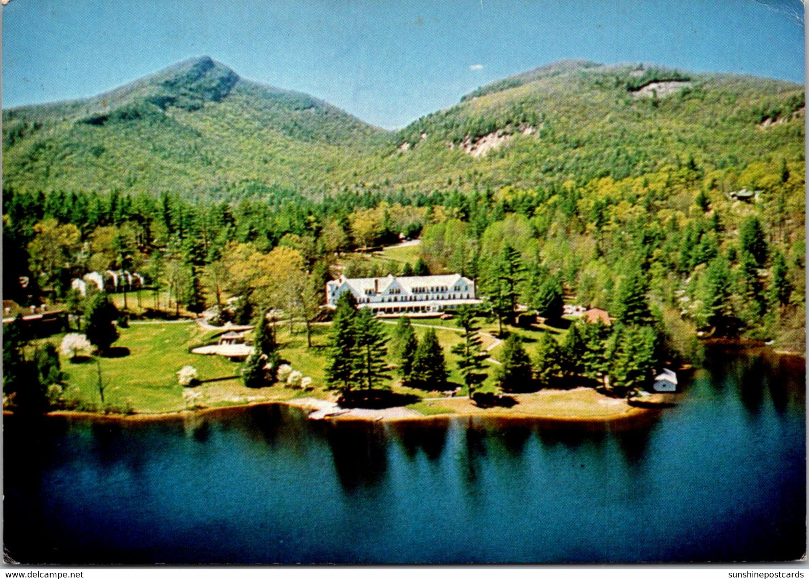 Noth Carolina Sapphire Valley Aerial View Of The Fairfield Inn Fairfield Lake Chimneytown Mountain And Sheepcliff - Asheville