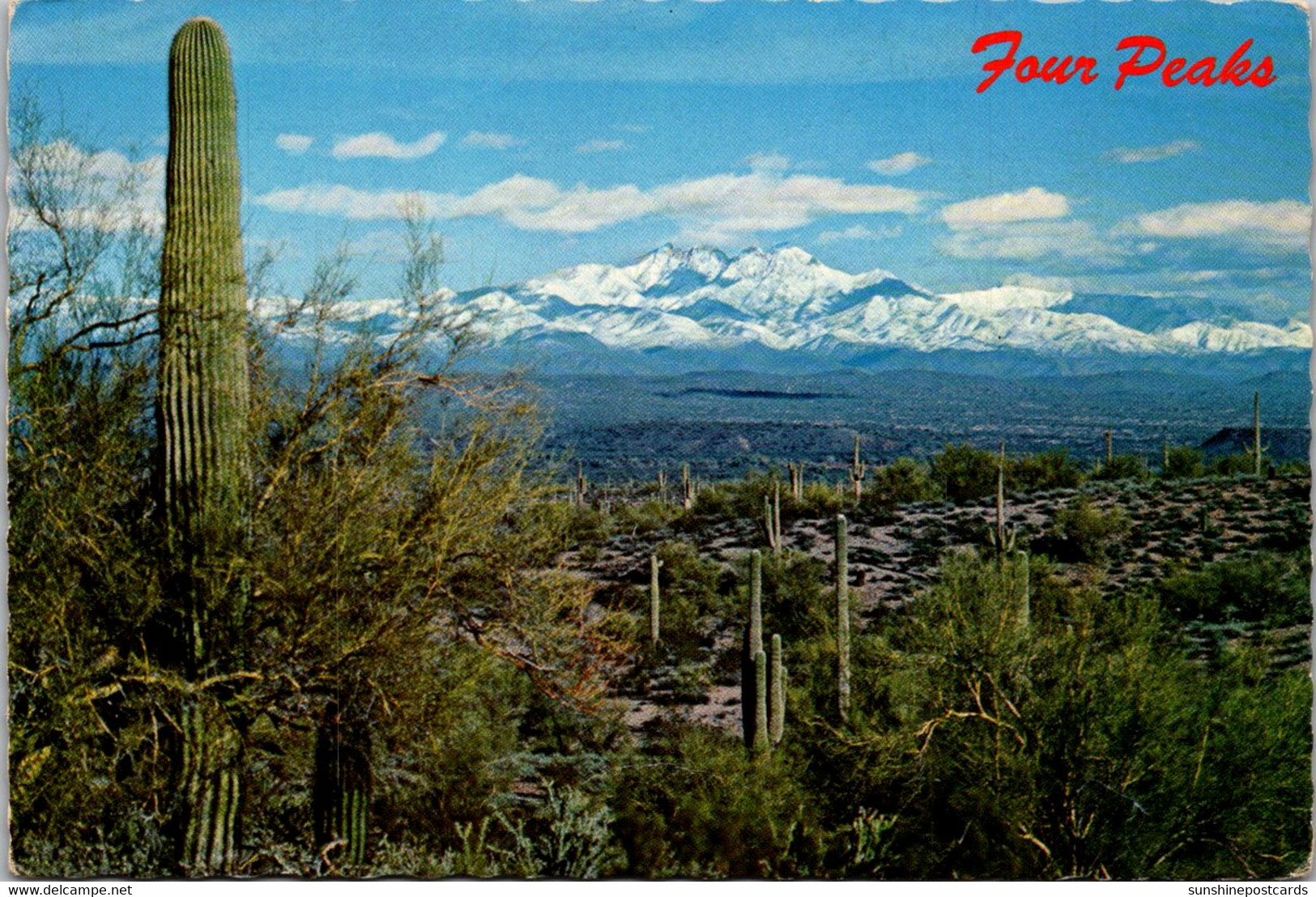 Arizonna Snow Covered Four Peaks North Of Phoenix - Phönix