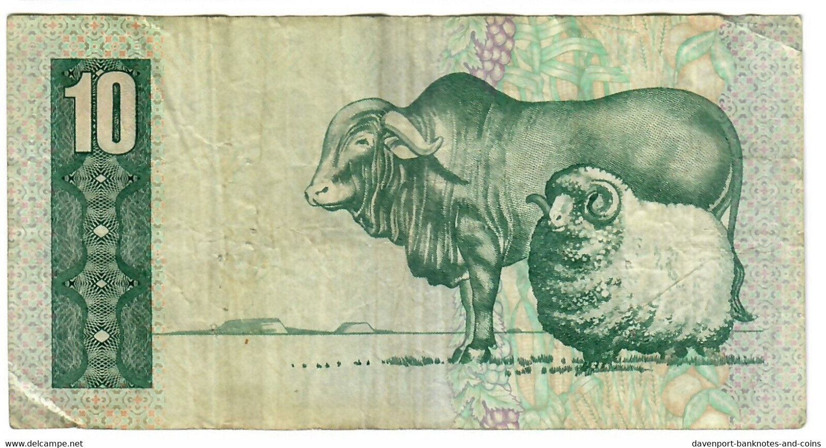 South Africa 10 Rand 1978 F/VF "De Jongh" - Afrique Du Sud