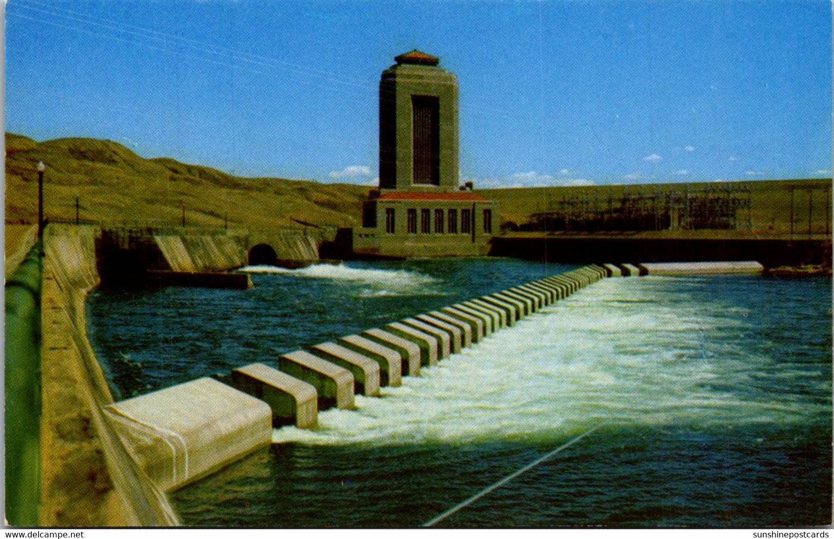 Montana Fort Peck Dam And Power House On The Missouri River - Altri & Non Classificati