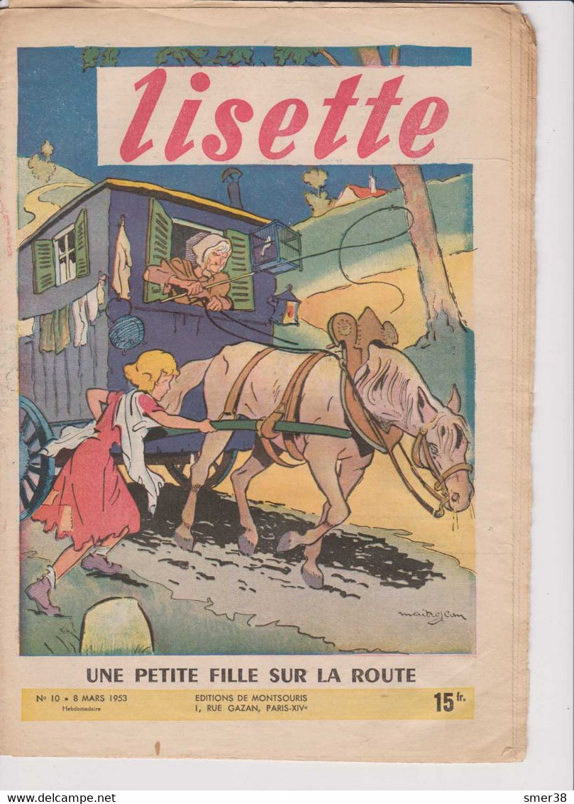 Lisette - Journal Des Fillettes  - 1953 -  N° 10 - 8/03/1953 - Lisette