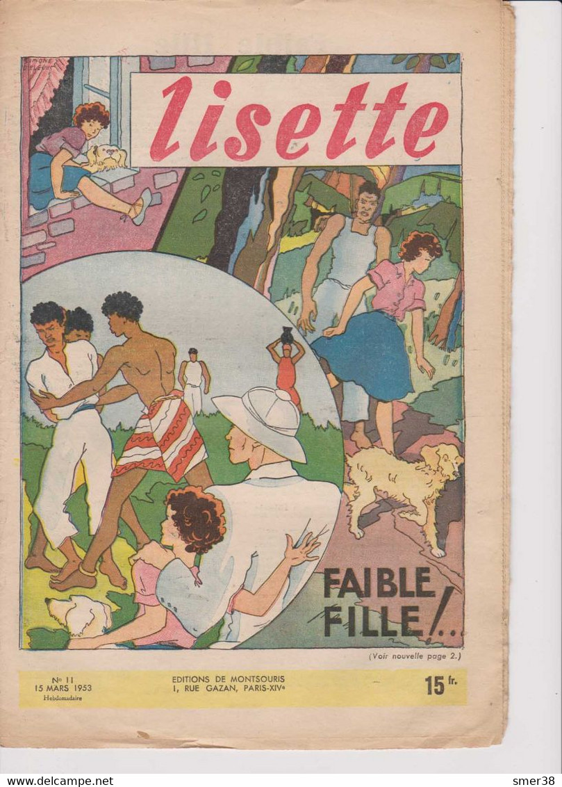 Lisette - Journal Des Fillettes  - 1953 -  N° 11 - 15/03/1953 - Lisette
