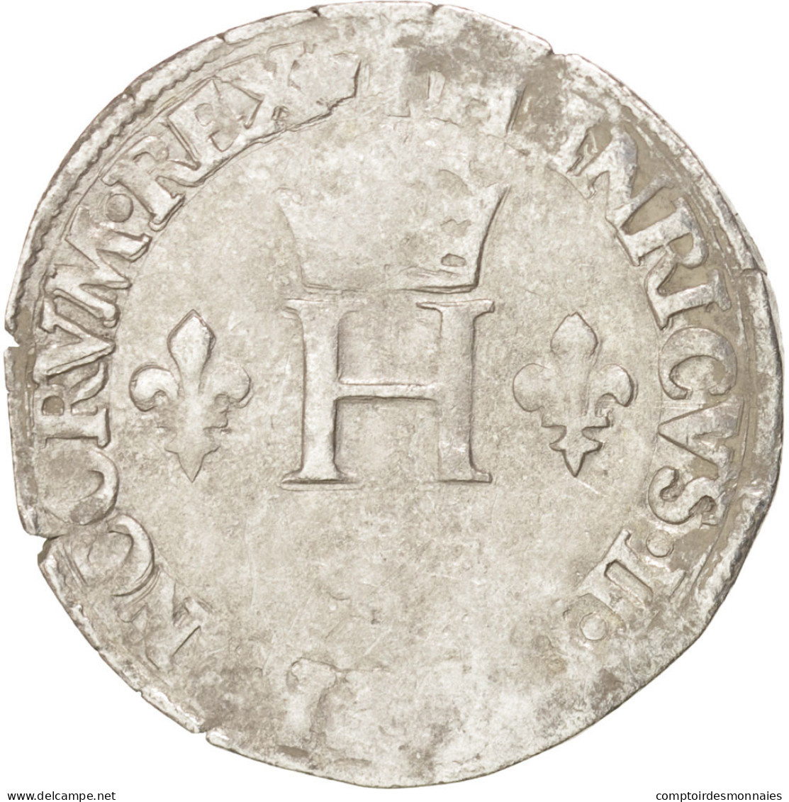 Monnaie, France, Demi Gros De Nesle, 1551, Paris, TB+, Argent, Sombart:4458 - 1547-1559 Heinrich II.