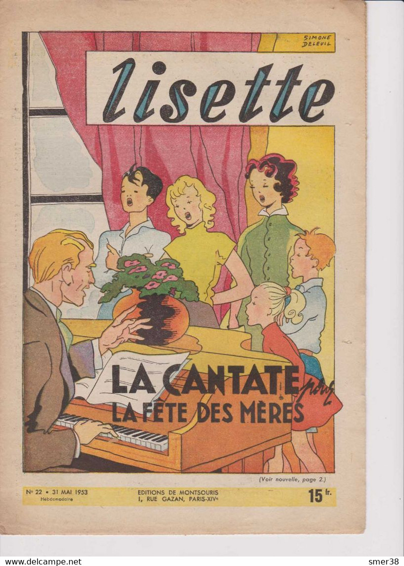 Lisette - Journal Des Fillettes  - 1953 -  N° 22 - 31/05/1953 - Lisette