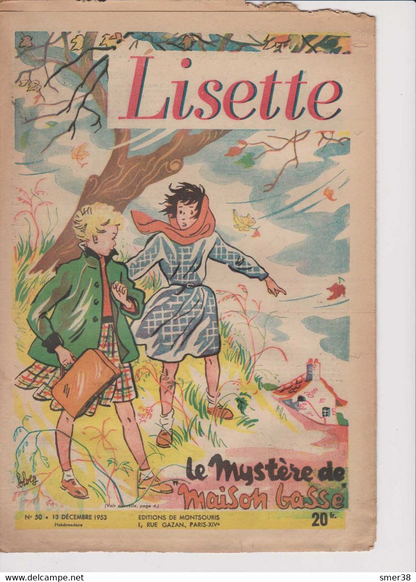 Lisette - Journal Des Fillettes  - 1953 -  N° 50 - 13/12/1953 - Lisette