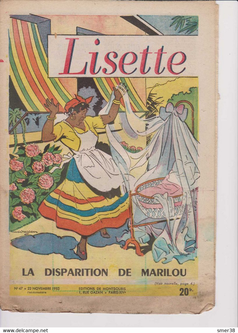 Lisette - Journal Des Fillettes  - 1953 -  N° 47 - 22/11/1953 - Lisette