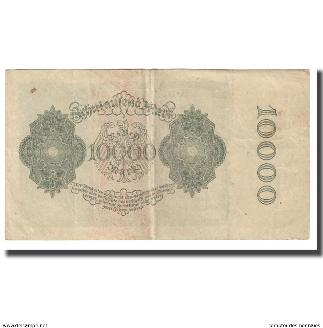 Billet, Allemagne, 10,000 Mark, 1922, 1922-01-19, KM:71, TTB - 10.000 Mark