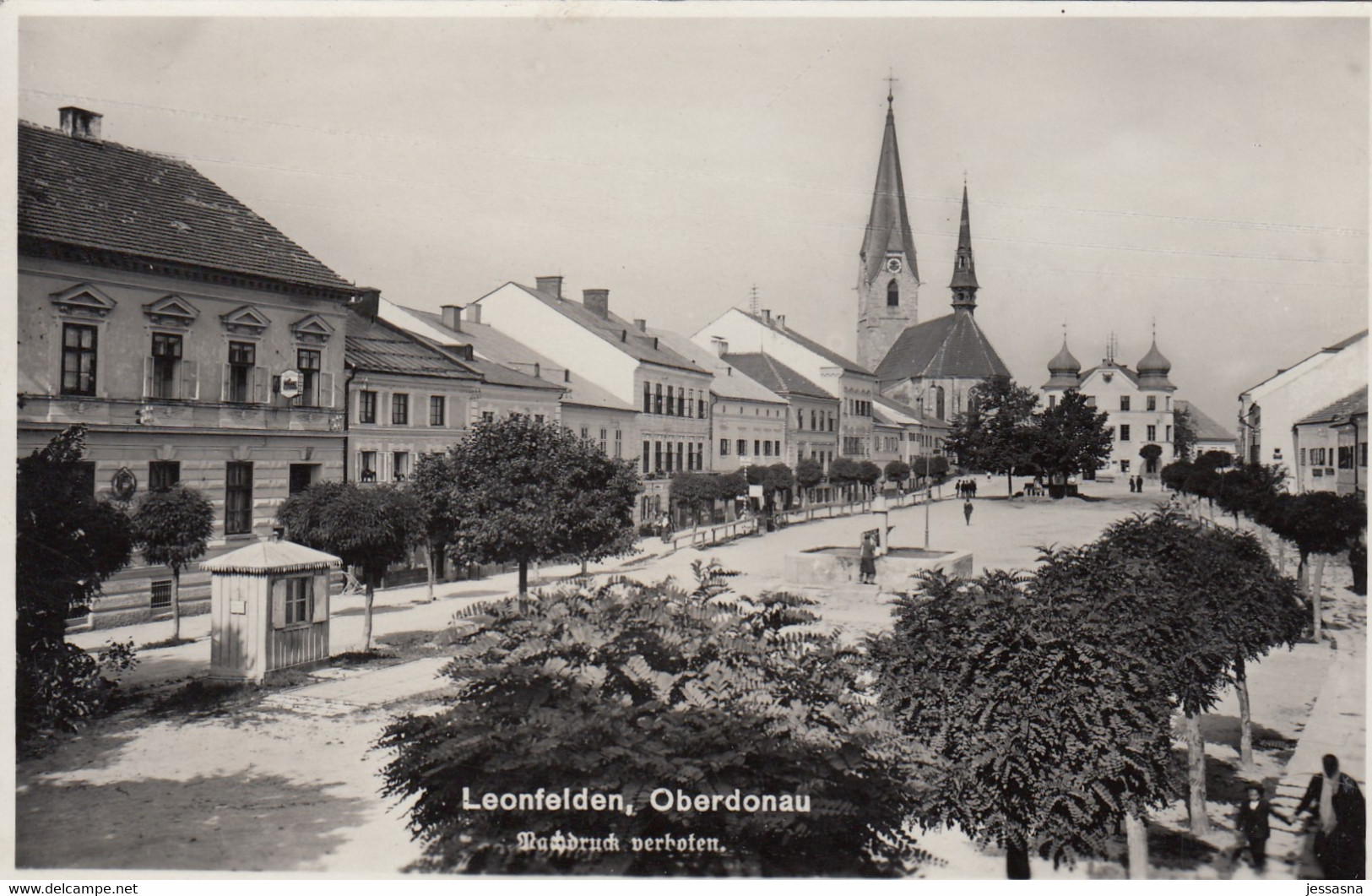 AK - OÖ - Leonfelden - Oberdonau - Strassenansicht - 1938 - Linz Urfahr