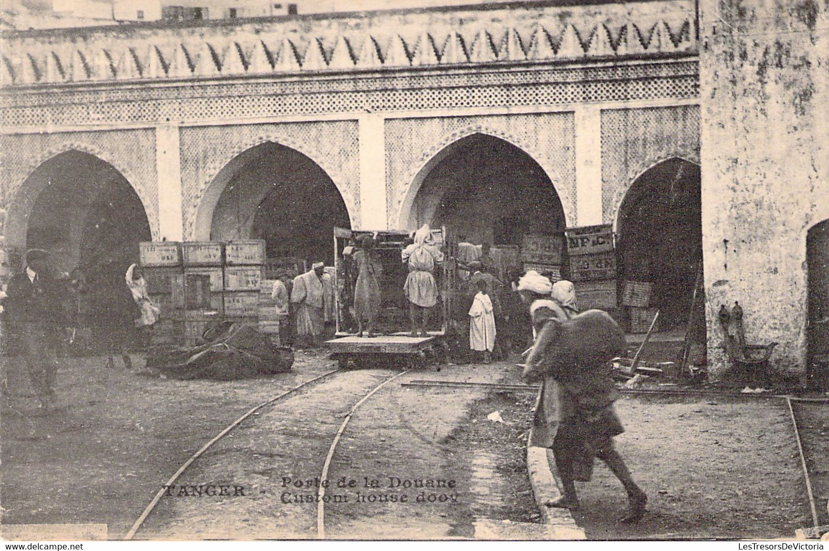 MAROC - Tanger - Porte De La Douane - Carte Postale Ancienne - Tanger