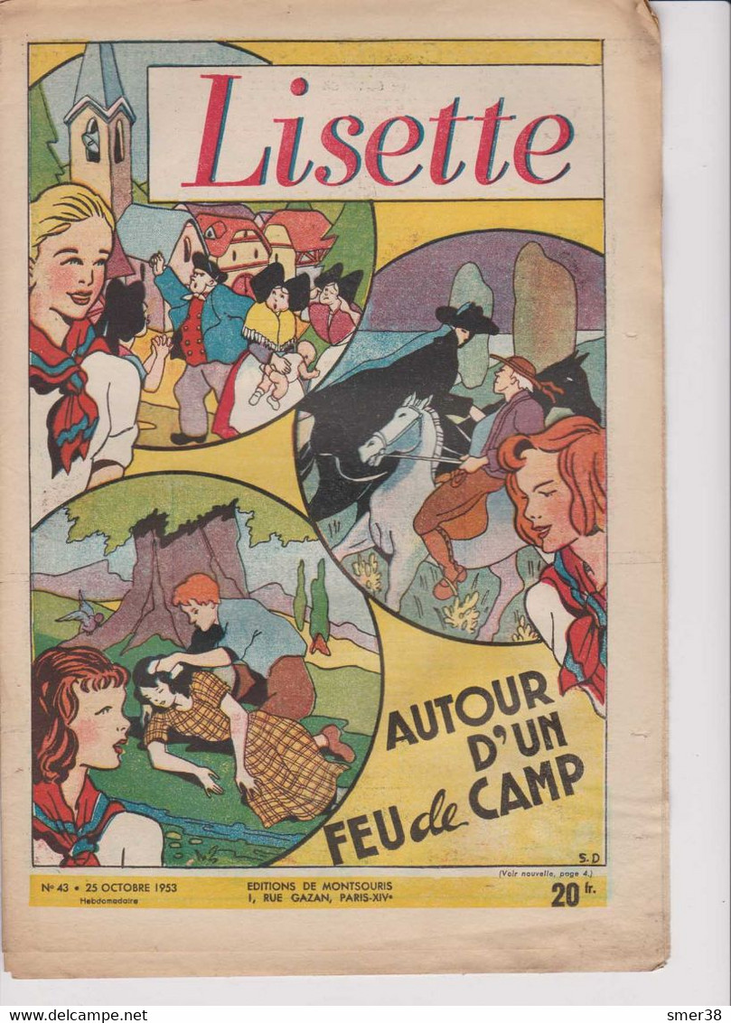 Lisette - Journal Des Fillettes  - 1953  - N° 43 - 25/10/1953 - Lisette