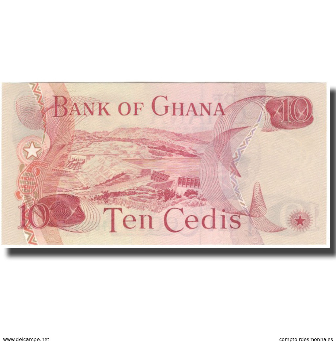 Billet, Ghana, 10 Cedis, 1977-01-02, KM:16e, NEUF - Ghana