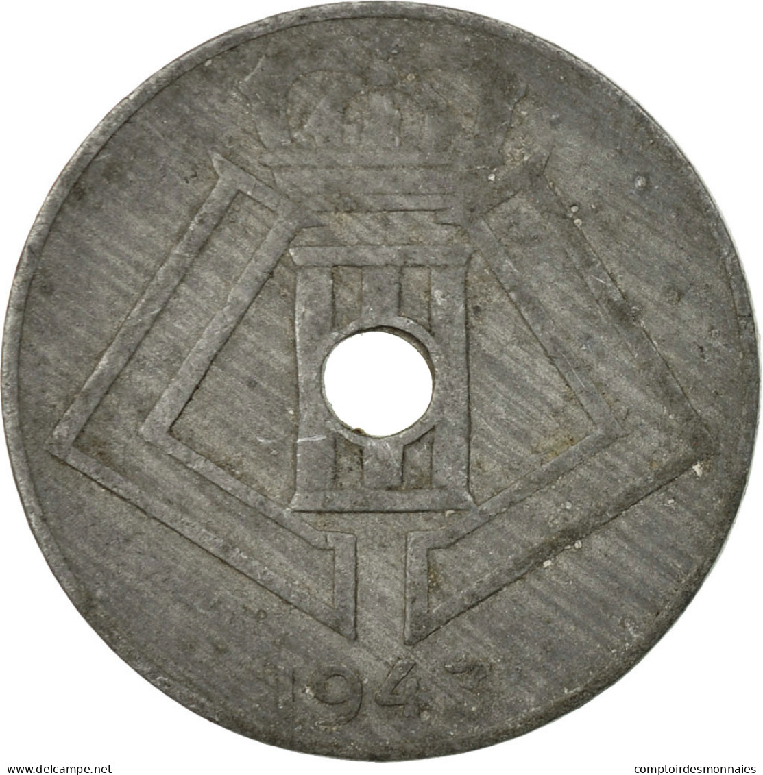 Monnaie, Belgique, 10 Centimes, 1943, TTB, Zinc, KM:126 - 10 Cent
