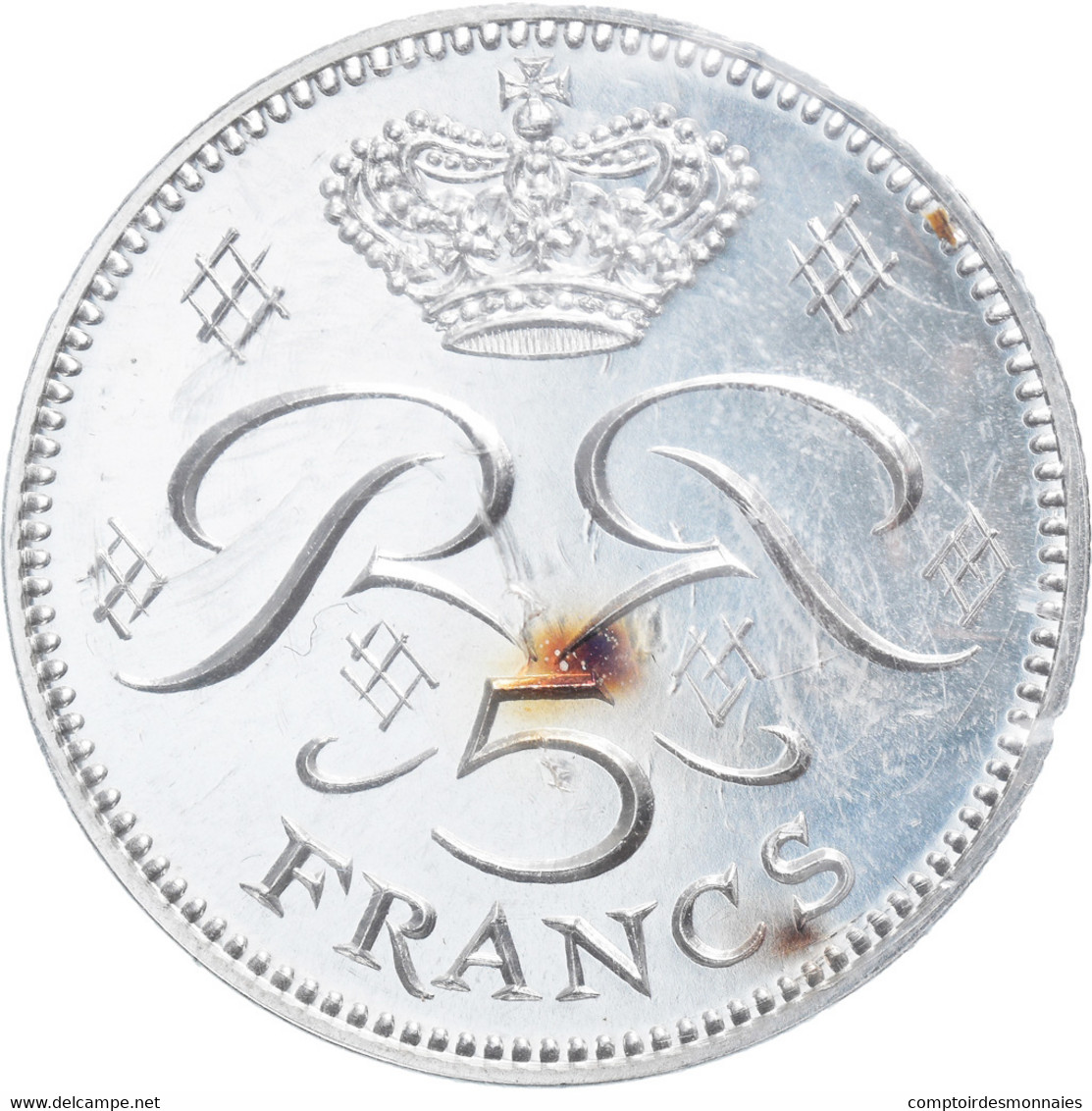 Monnaie, Monaco, 5 Francs, 1974, ESSAI, FDC, Argent, Gadoury:MC 153, KM:E61 - 1960-2001 Nouveaux Francs