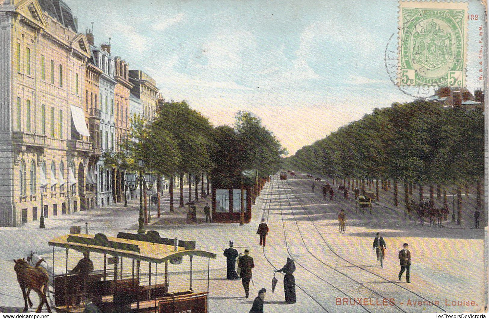 BELGIQUE - BRUXELLES - Avenue Louise - Carte Postale Ancienne - Corsi