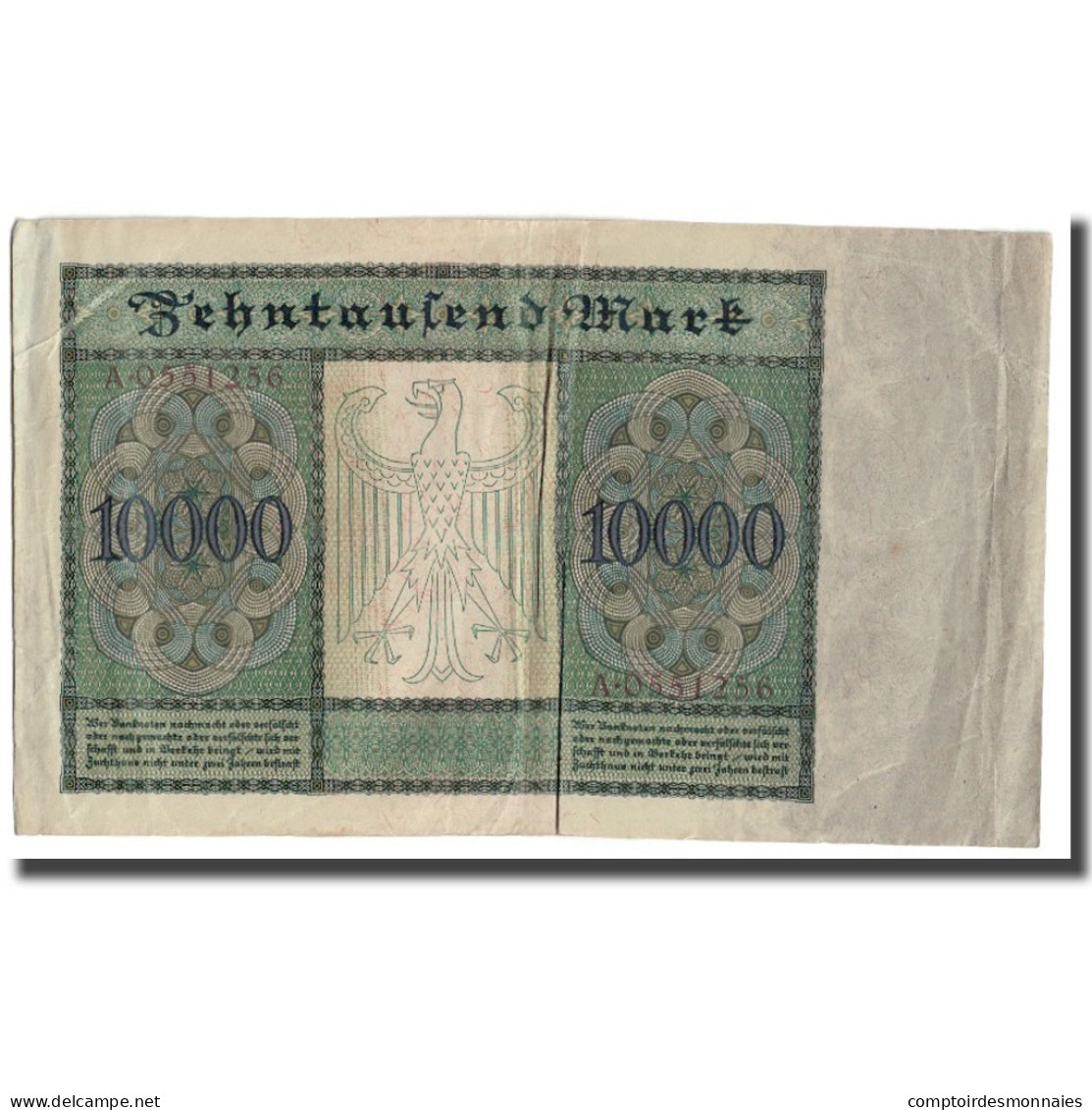 Billet, Allemagne, 10,000 Mark, 1922, 1922-01-19, KM:72, TTB - 10.000 Mark