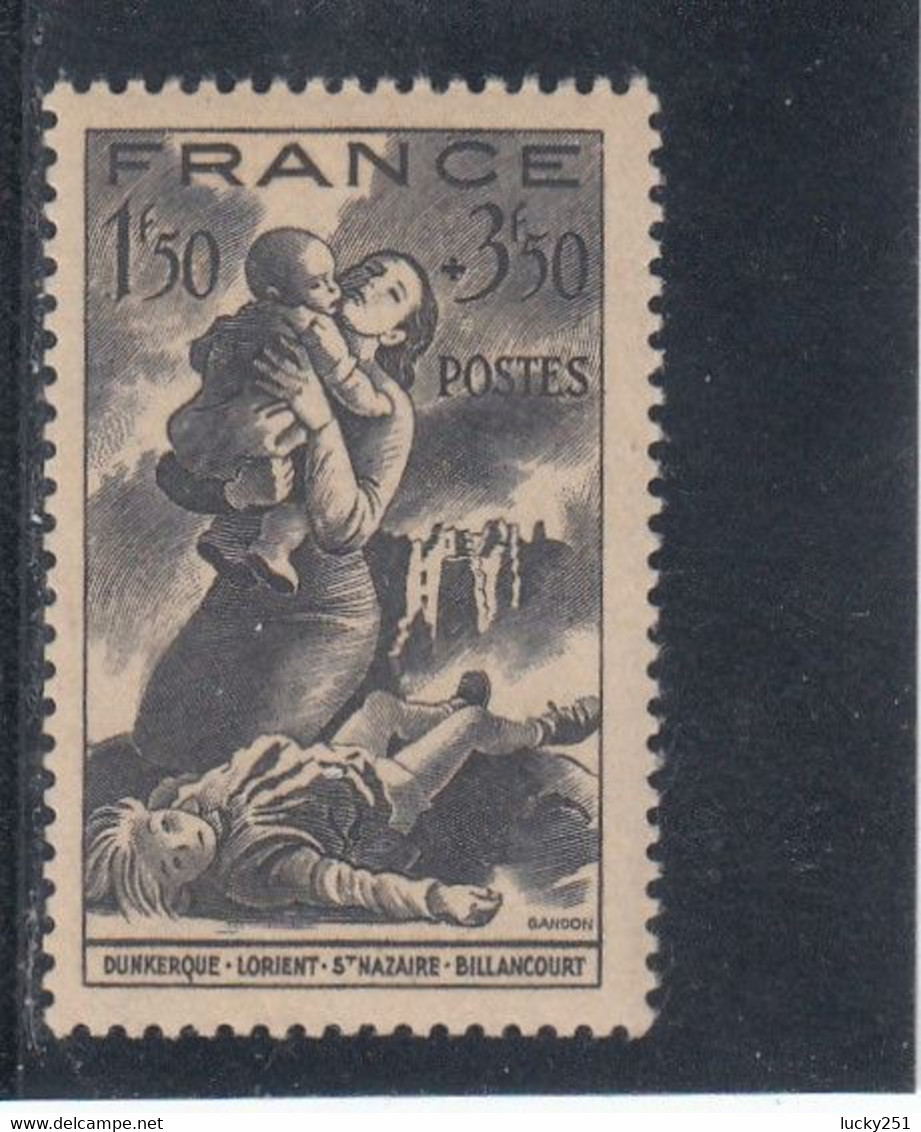 France - Année 1943 - Neuf** - N°YT 584** - Au Profit Du Secours National - Ongebruikt