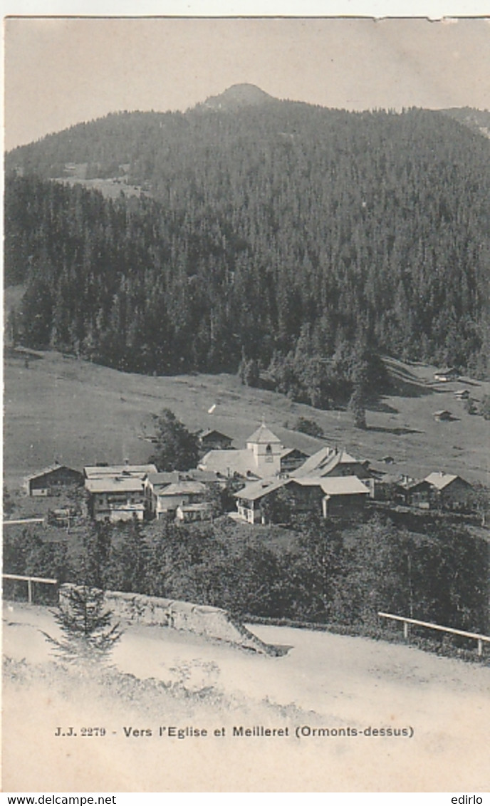 *** VD   ***  Vers L'Eglise Et Meilleret (Ormont-Dessus) - 1904 Neuve/unused TTBE - Ormont-Dessus 