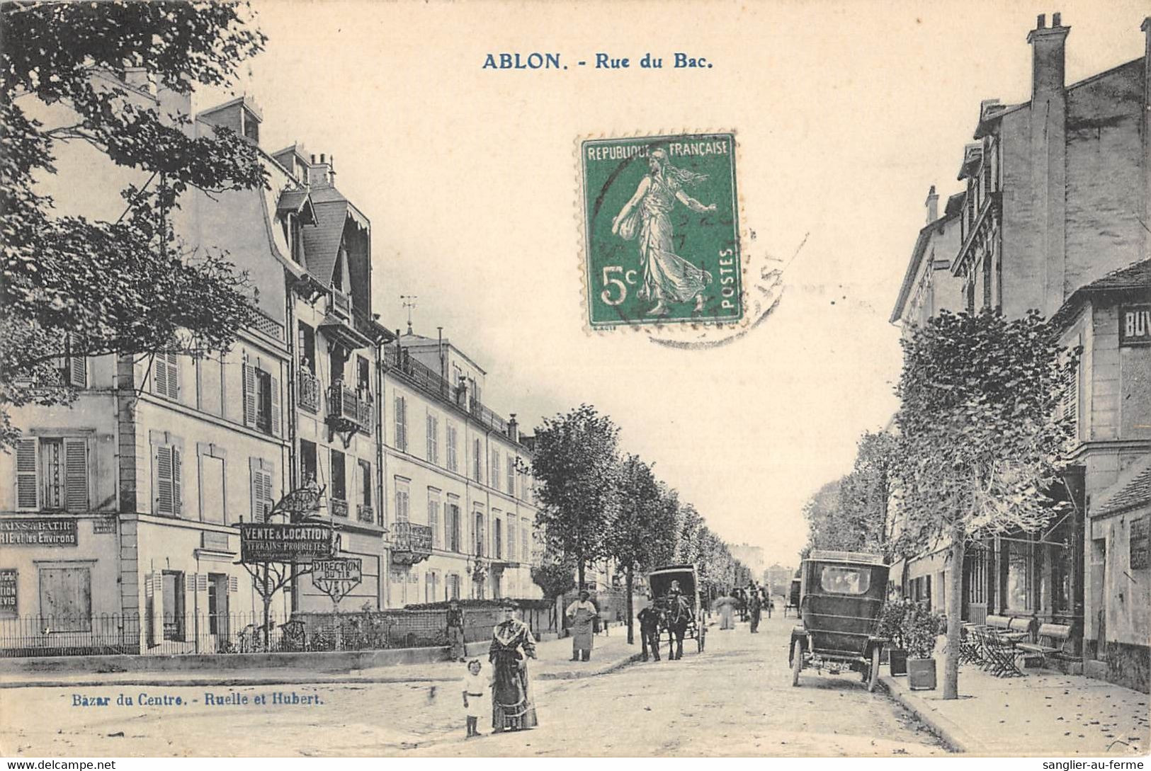 CPA 94 ABLON / RUE DU BAC - Ablon Sur Seine