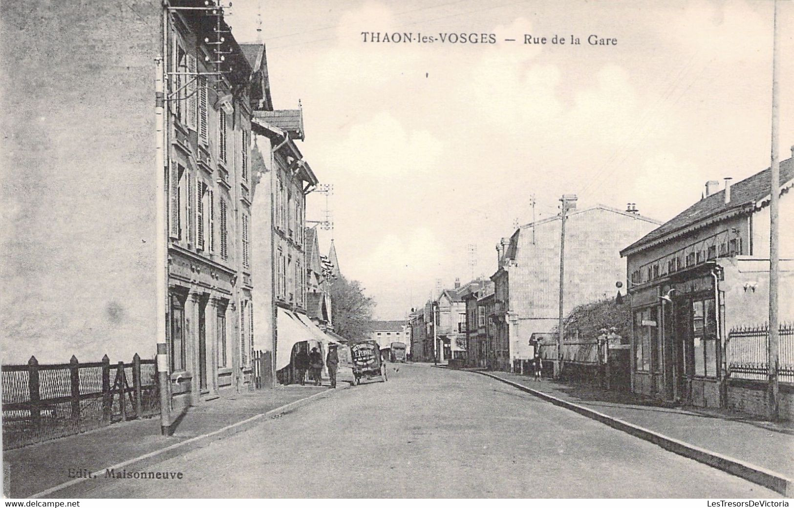 FRANCE - 88 - THAON LES VOSGES - Rue De La Gare - Carte Postale Ancienne - Thaon Les Vosges