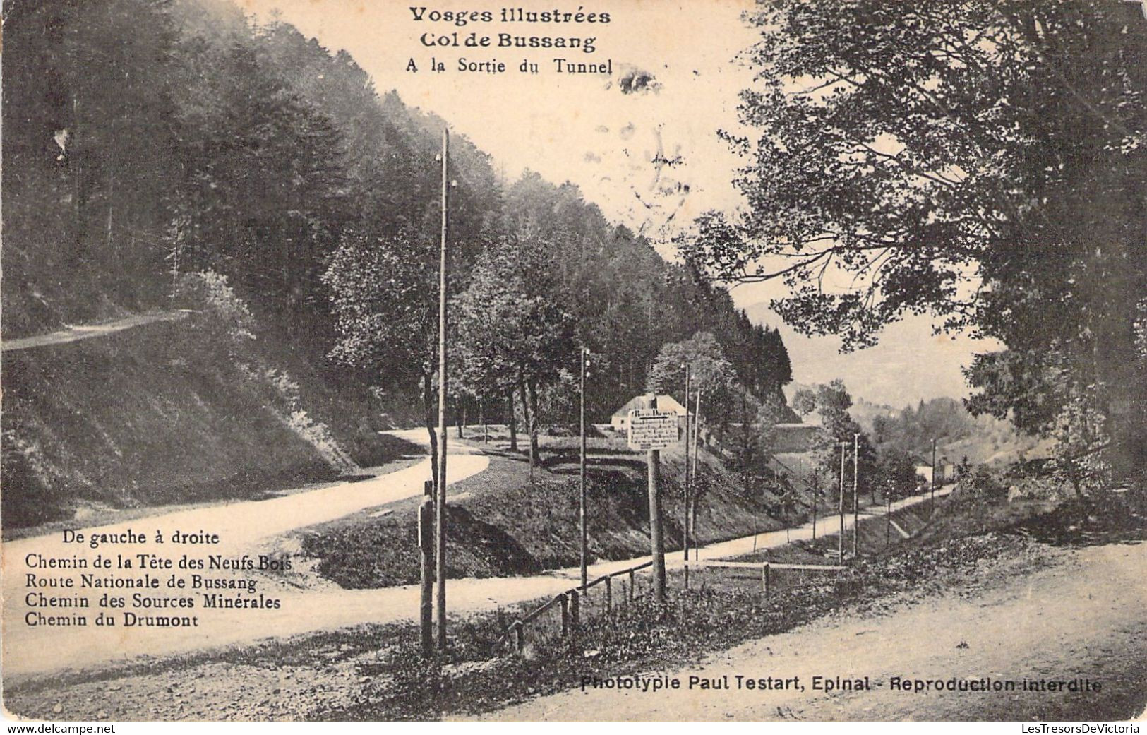 FRANCE - 88 - COL DE BUSSANG - à La Sortie Du Tunnel - Carte Postale Ancienne - Col De Bussang