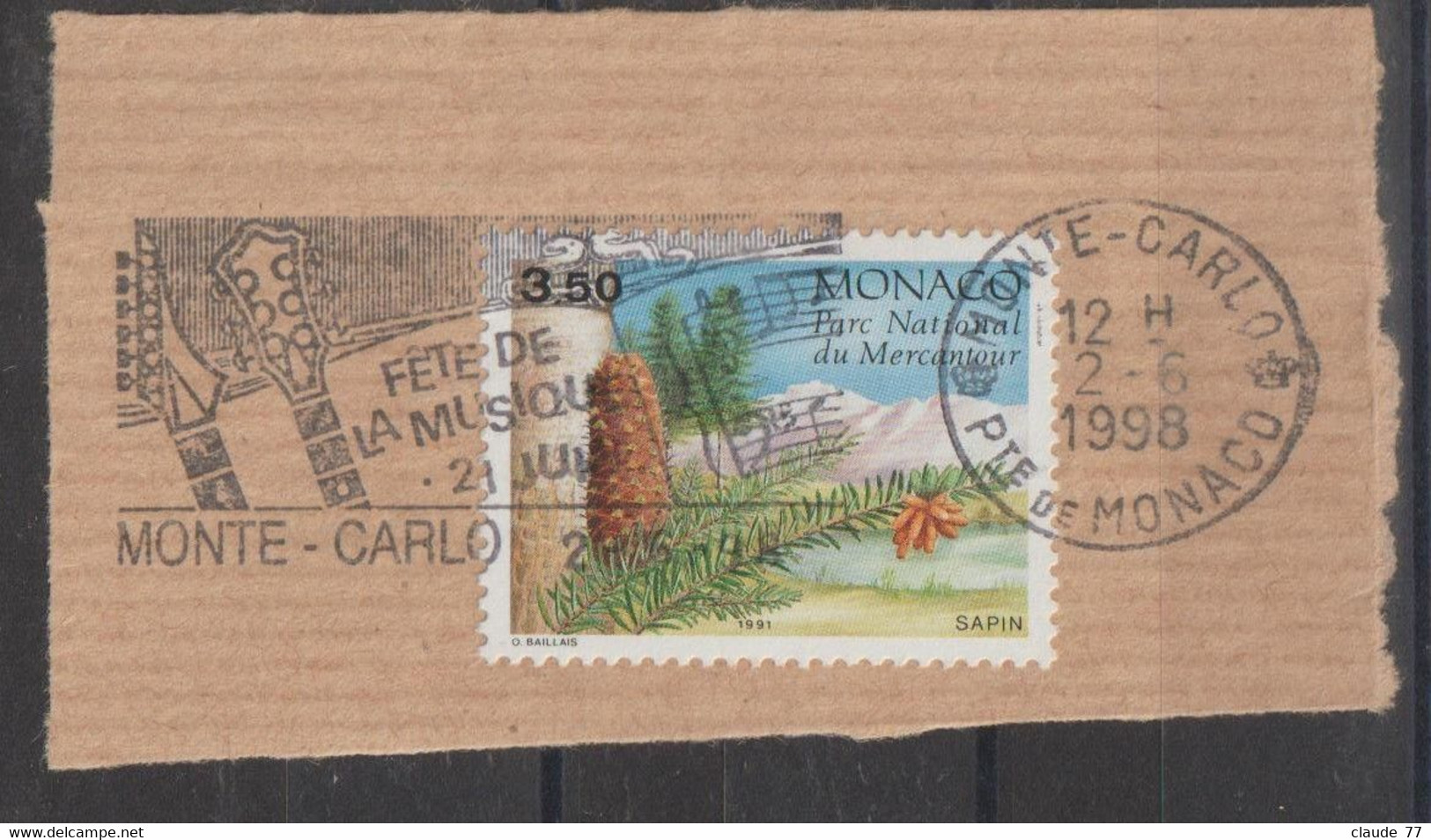 Monaco 1991 :  N° 1800 Obl - Used Stamps