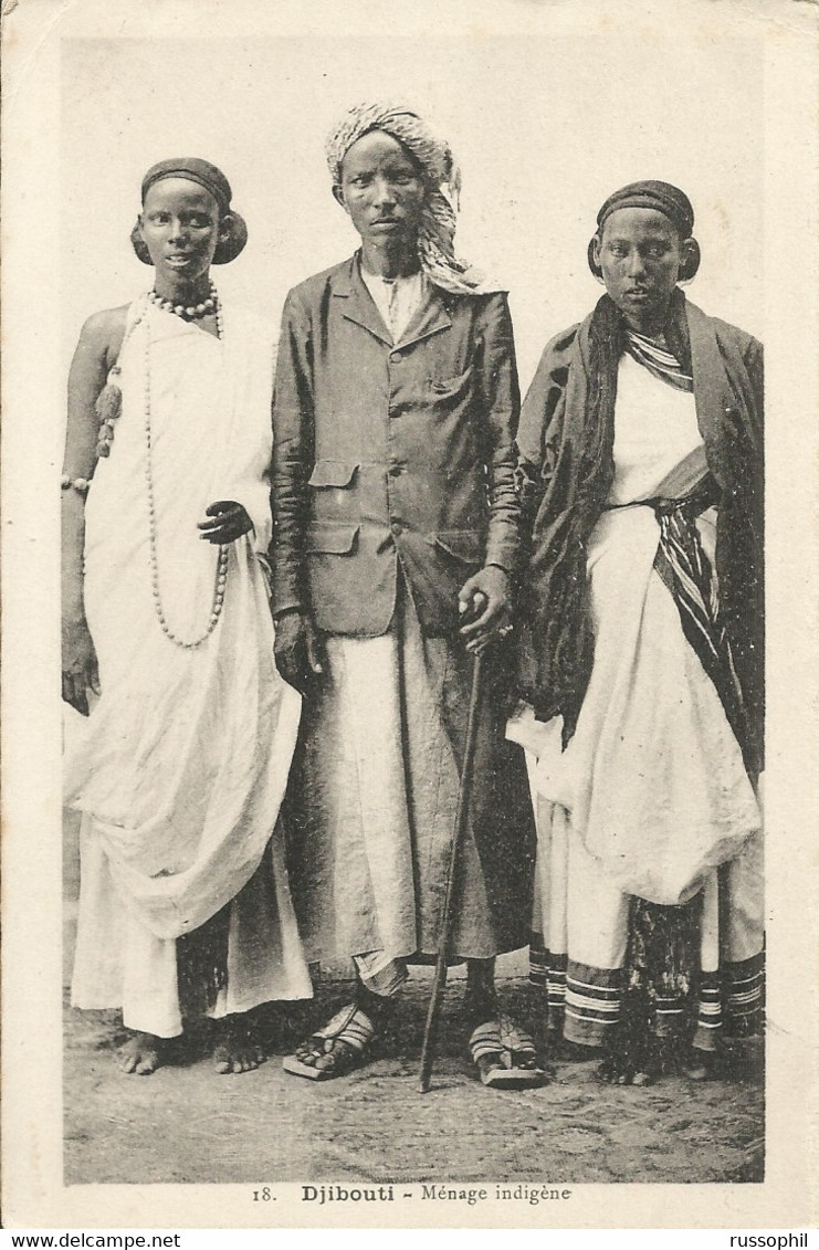 DJIBOUTI - MENAGE INDIGENE REF. #18 - 1936 - Afrique