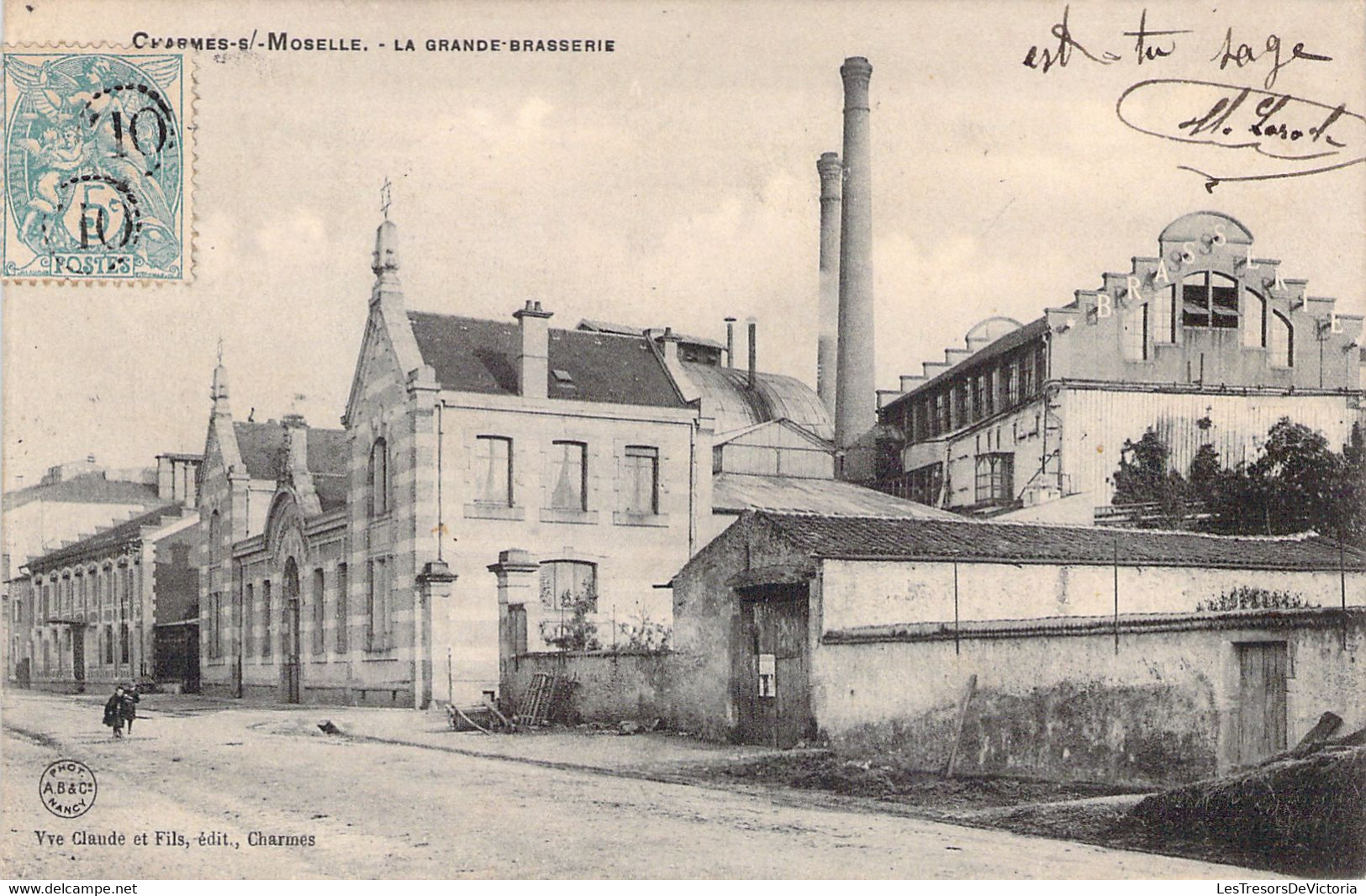 FRANCE - 88 - CHARMES - La Grande Brasserie - Carte Postale Ancienne - Charmes