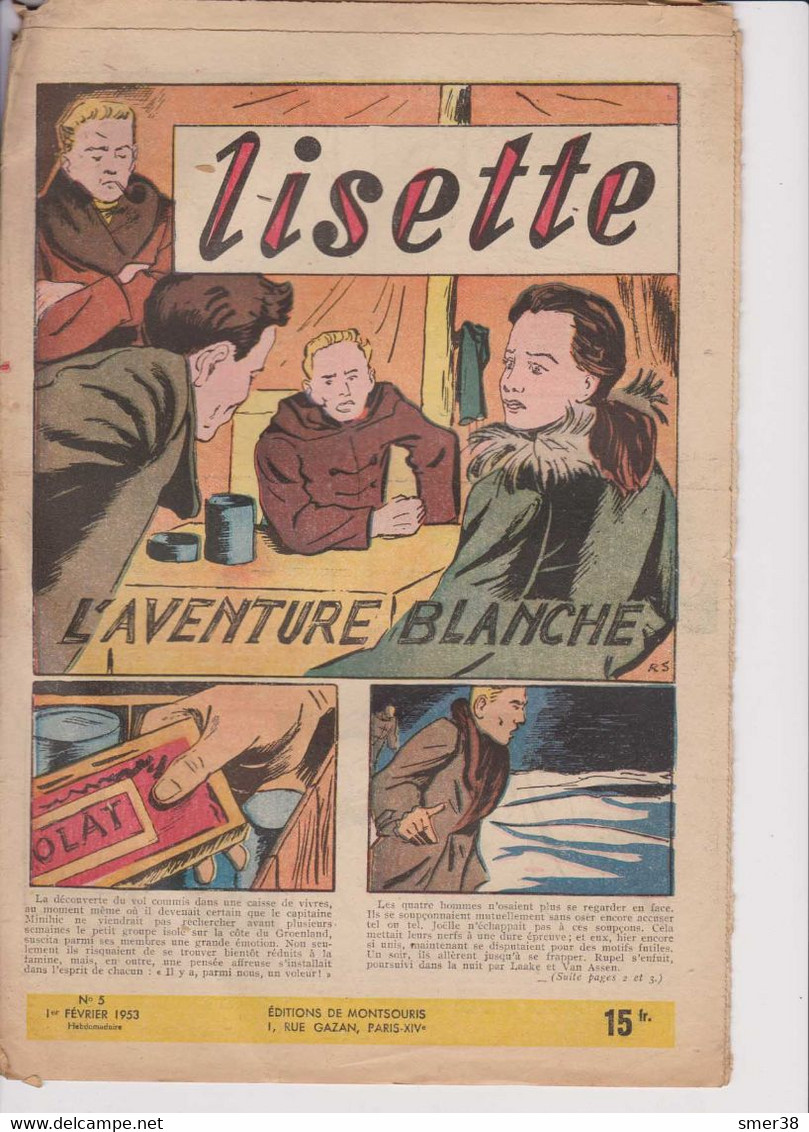 Lisette - Journal Des Fillettes  - 1953  - N° 5 - 01/02/1953 - Lisette