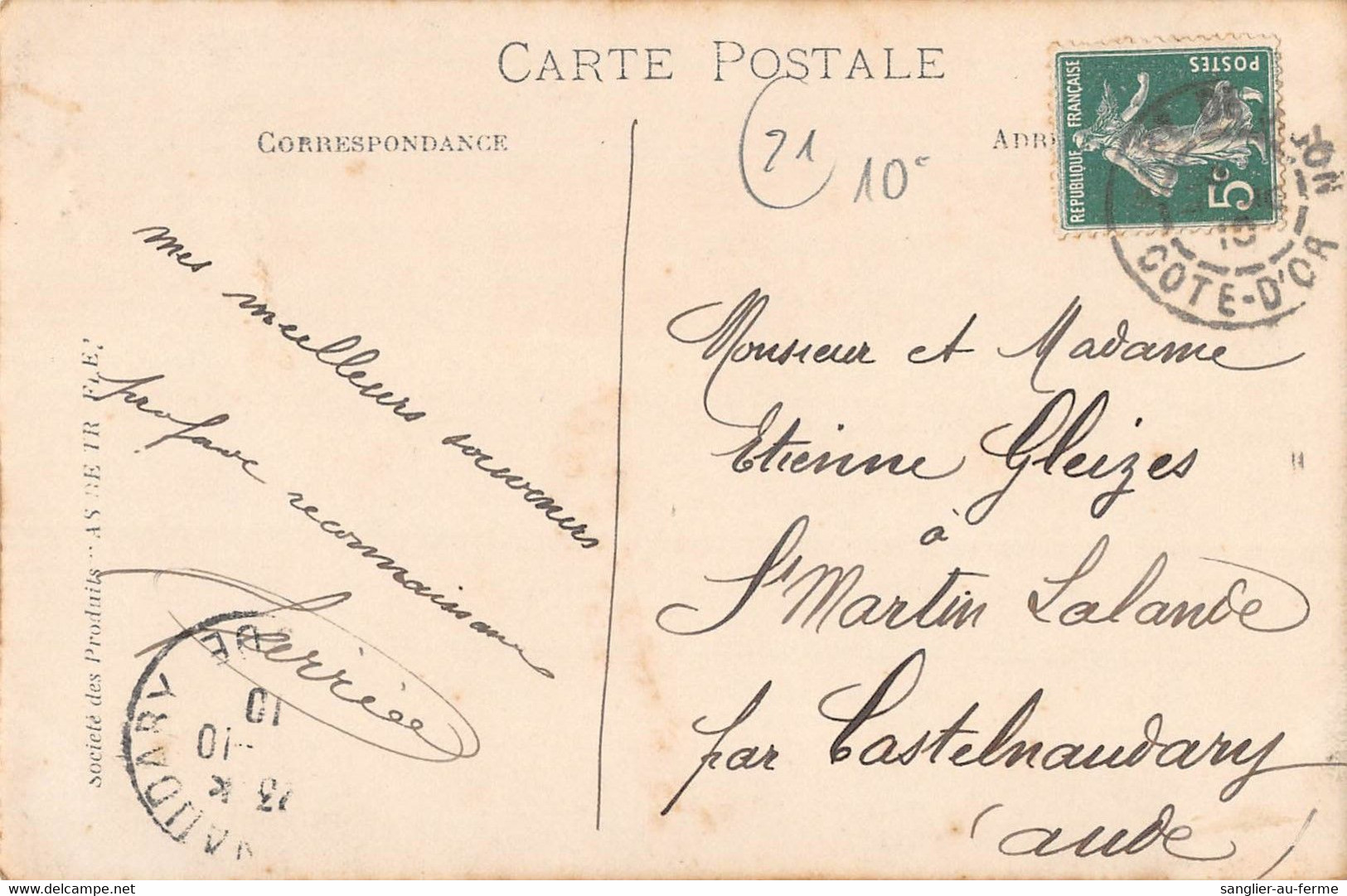 CPA 21 / CARTE PHOTO / DIJON / CERTAINEMENT BASE MILITAIRE - Dijon