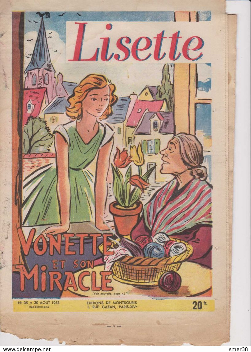 Lisette - Journal Des Fillettes  - 1953  - N° 35 - 30/08/1953 - Lisette