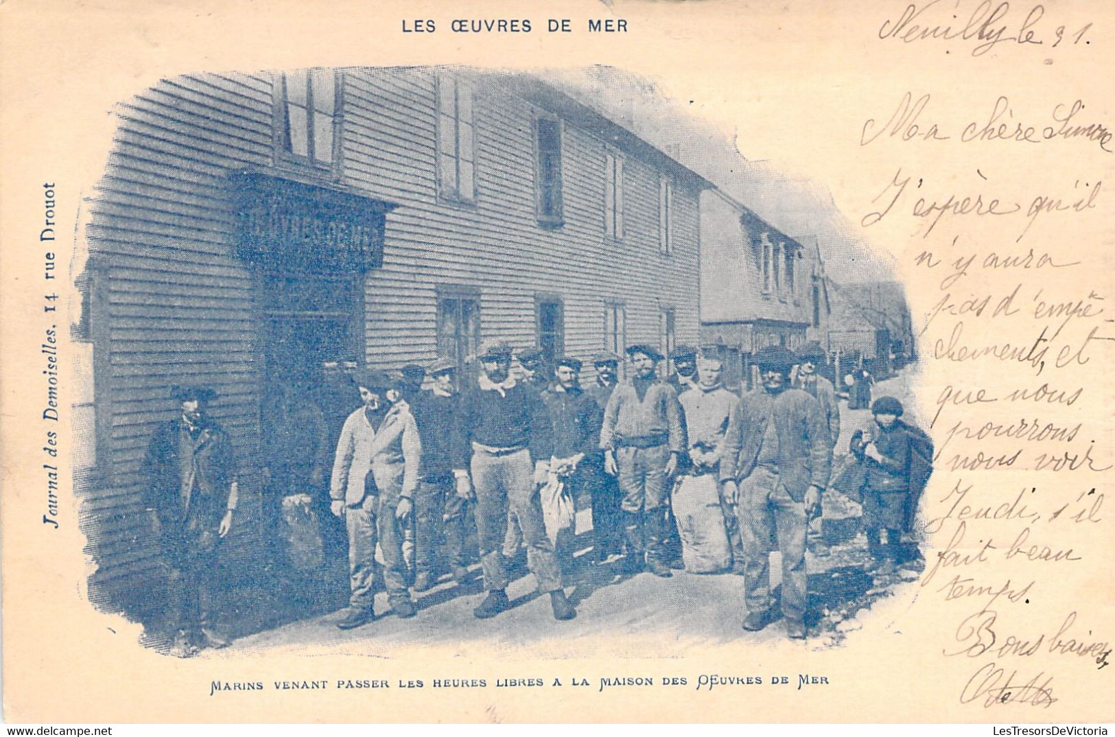 FRANCE - 97 - SAINT PIERRE - Les Oeuvres De Mer - Marins Venant Passer Les Heures Libres - Carte Postale Ancienne - San Pedro Y Miquelón