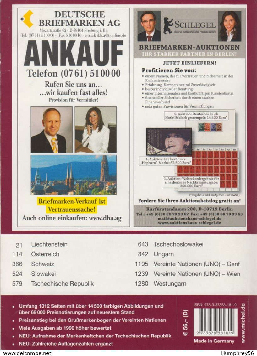 MICHEL Stamp Catalog - Mitteleuropa 2011 [1] - Alemania