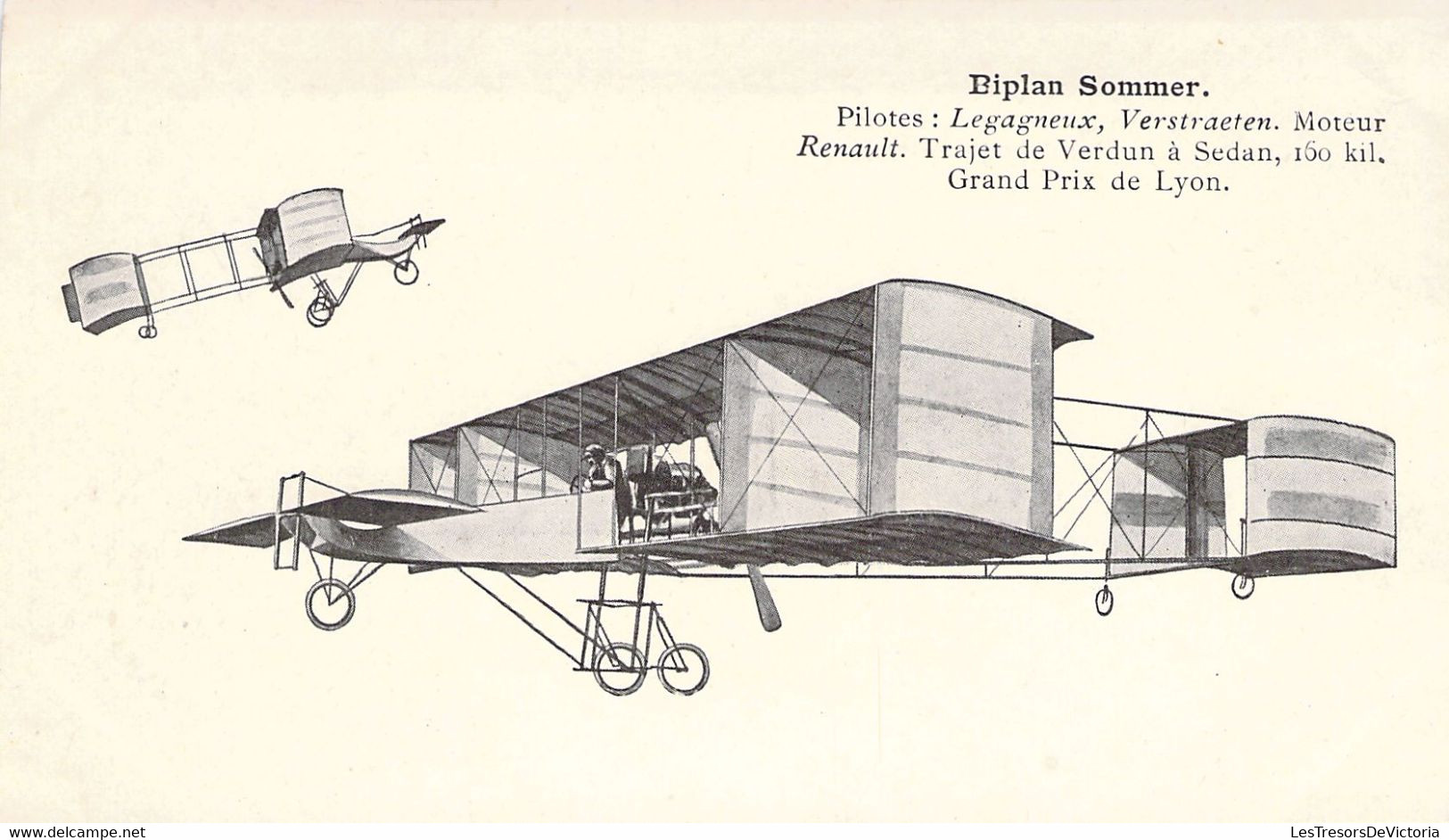 TRANSPORT - AVION - BIPLAN Sommer - Carte Postale Ancienne - ....-1914: Précurseurs